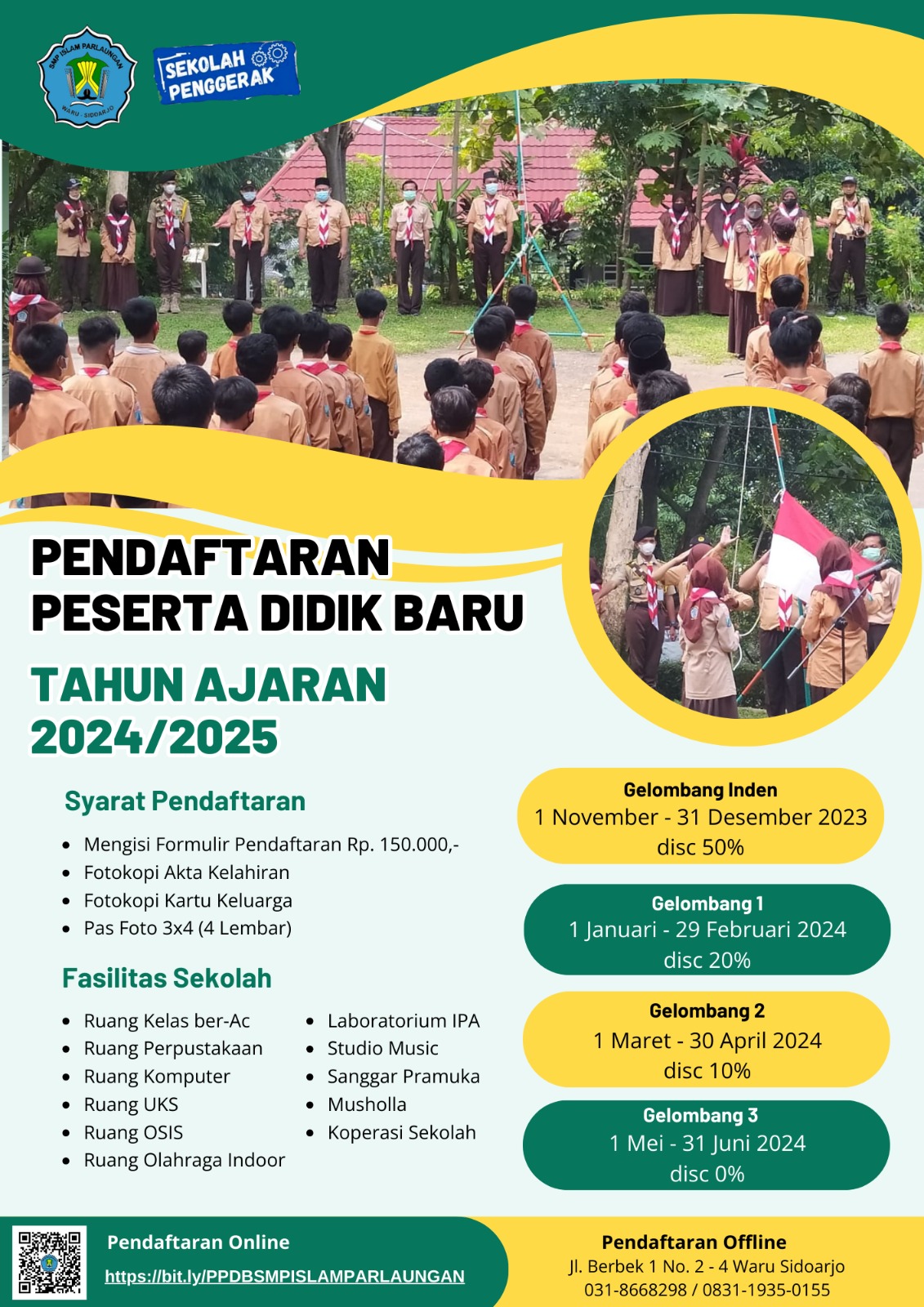 Pendaftaran SMP Islam Parlauangan 2024/2025